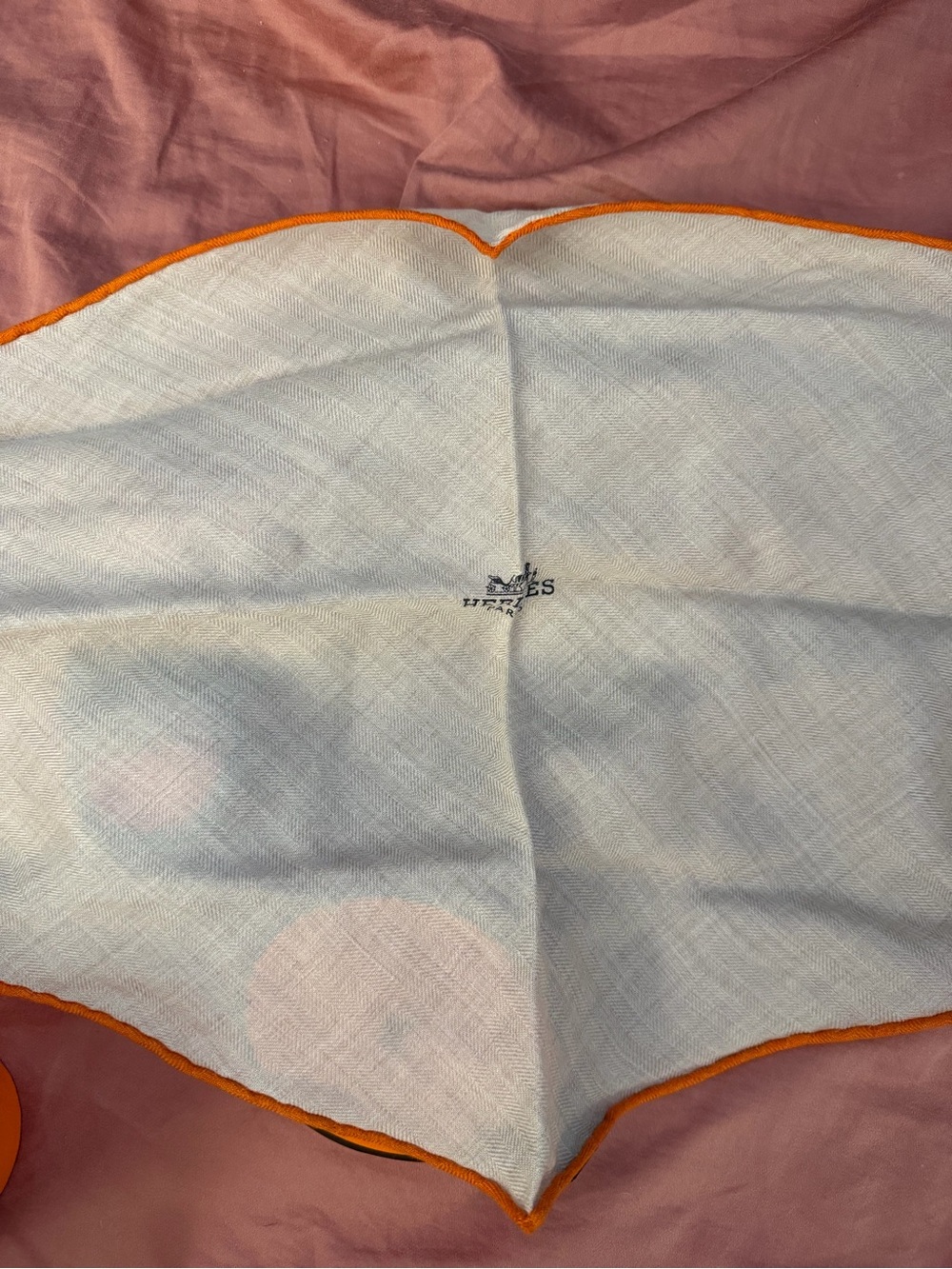 Hermes losange cashmere neckerchief